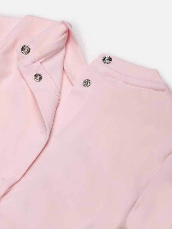 Pink Printed Babysuit image number 3